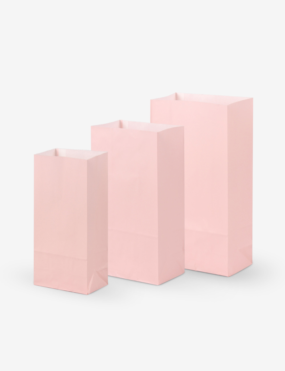 핑크 각대 종이봉투 (1,000장) 3가지 사이즈