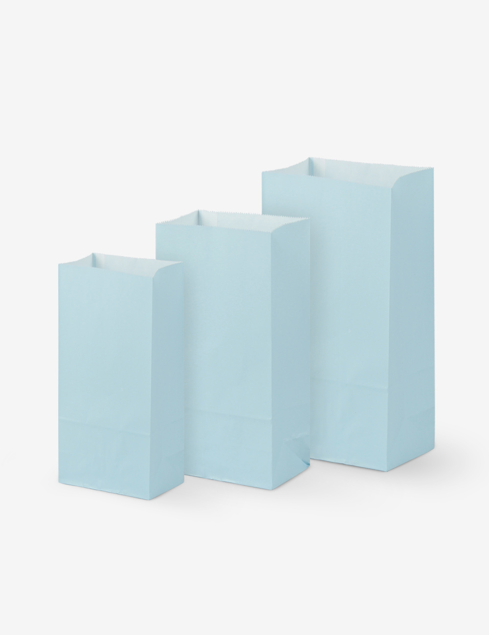 스카이블루 각대 종이봉투 (1,000장) 3가지 사이즈