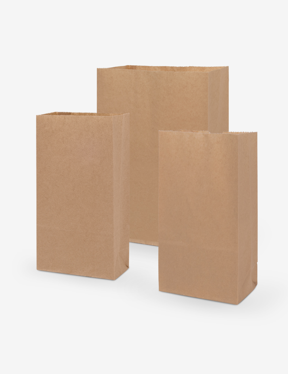크라프트 코팅 각대 종이봉투 (1,000장) 5가지 사이즈