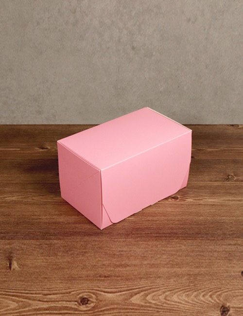 앞열림 롤케이크 박스(받침포함)_핑크 (200개)