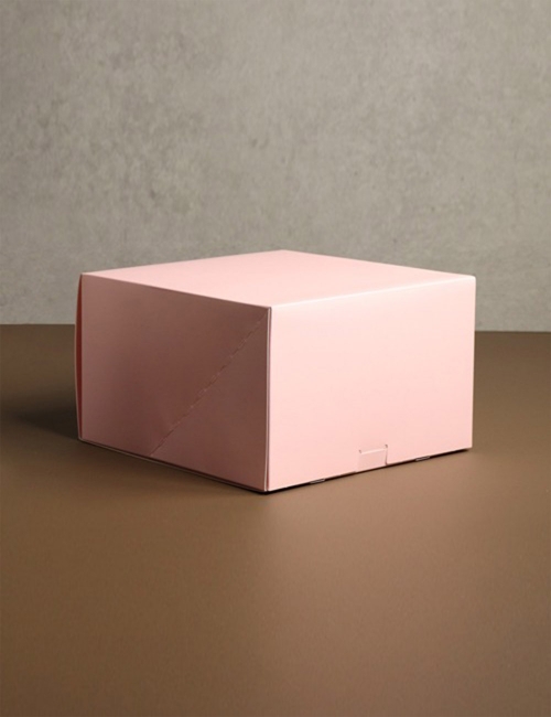 앞열림 케이크 박스 1호_핑크(130mm(h),받침별매) (100개)