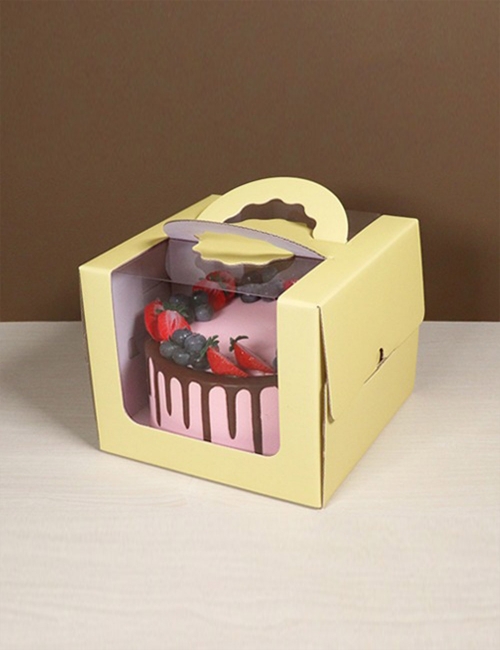 투명 3면 케이크 박스 1호_슈크림(170mm(h),받침별매) (50개)