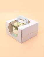 네이키드 원형 케이크 박스 3호_화이트(170mm(h),받침별매) (50개)