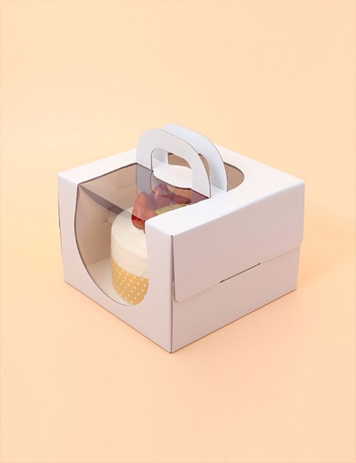 네이키드 원형 케이크 박스 2호_화이트(170mm(h),받침별매) (50개)