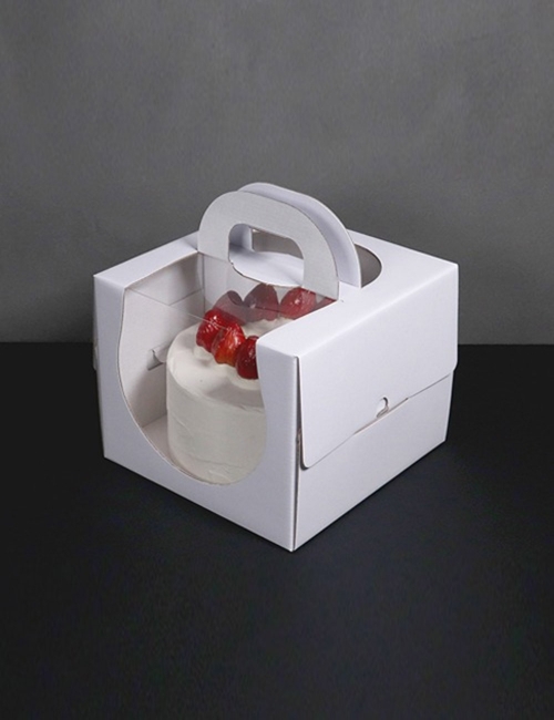 네이키드 원형 케이크 박스 1호_화이트(170mm(h),받침별매) (50개)